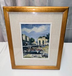 Vintage Signed, Framed & Matted G. Rizzo Painting