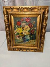 Vintage Framed & Signed ELIO, Floral Still Life Oil Painting