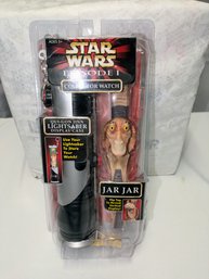 Hope - Star Wars Episode 1 Collector Jar Jar Watch & Light Saber