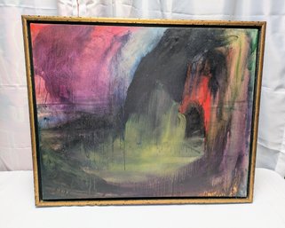 Framed, Signed, Original A. Kirk Oil Painting - Expressionist