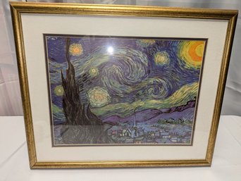 Framed Vincent Van Gogh - 'Starry Night' Print