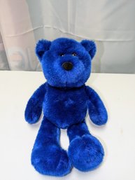 Vintage Diamond Plush Blue Bear