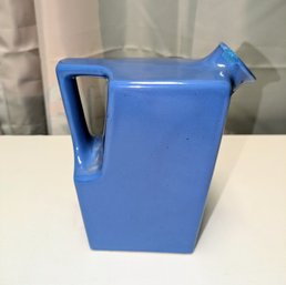 Vintage Oxford Ware Blue Pottery Pitcher