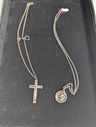 Sterling Cross And Chains