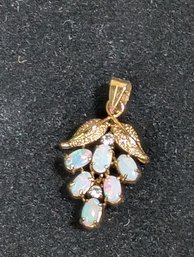 14K Opal Pendant