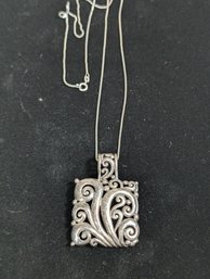 Sterling Pendent And Chain