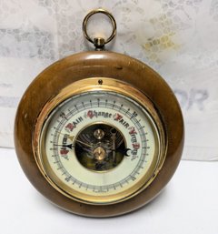 Vintage Western Germany Stormy Rain Barometer