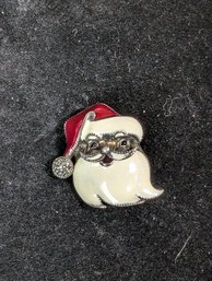 Sterling Santa Claus Pin