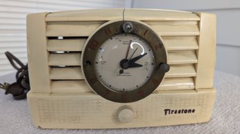 Rare Antique Firestone Clock Radio