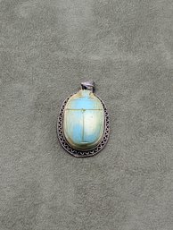 Sterling Scarab Pendant