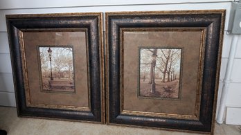 Restful Autumn I & II - Vintage Photography Prints By Boyce Watt In Vintage Frames