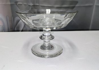 Signed Val St. Lambert Crystal Cmopote Dish