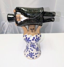 Signed Lisa Larsen, Gustavsberg, Sweeden, 1968 Pottery Sculpture - 'Public Debate'