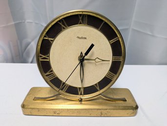 Vintage Brass Montrose Battery Operated Desk Clock