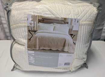 VCNY Home Queen Lightweight Quilt Set - Westland - New In Bag