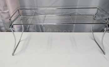 Mainstays Chrome Over The Sink Freestanding Shelf