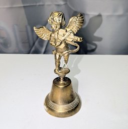 Vintage Solid Brass Cherub Bell