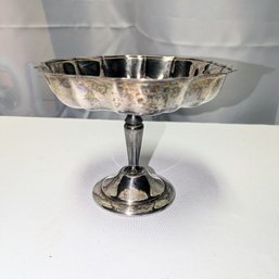 Vintage Silver Plate Pedestal Centerpiece Bowl