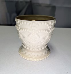 Lenox Raised Beaded Design Votive Candle Holder