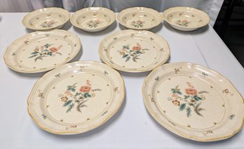 Mikassa - 'Country Charm' Dinner Set Of 4 Dinner Dishes & Bowls