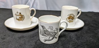 Set Of 3 Royal Chelsea Cups & 2 Saucers