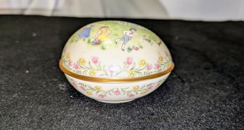 Vintage Lenox 1984 Limited Edition Lidded Egg Trinket Box