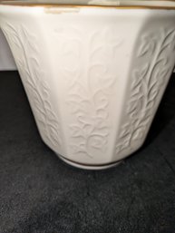 Lenox Ivy Collection Raised Design Flower Pot