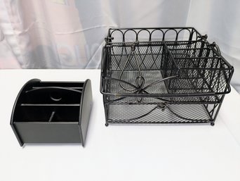 Set Of 2 Desk Organizers