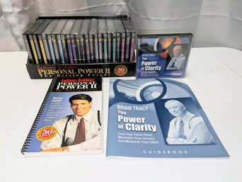 Lot Of Anthony Robbins & Brian Tracey Motivational & Strategy CD's And Books