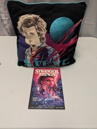 Stanger Things Book And Throw Pillow