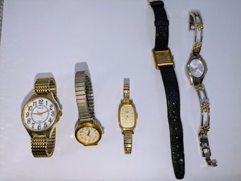 Lot Of 5 Various Vintage Watches