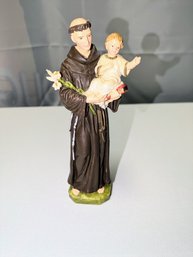 Vintage Pasquini, Italy, Hand Painted St. Anthony Statue