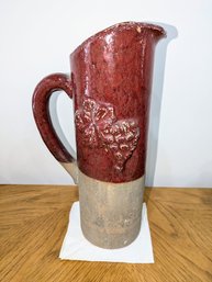 Vintage Handmade Pottery Art Pitcher