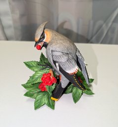 Vintage Lenox Bohemian Waxwing Bird Figurine