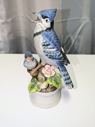 Vintage Angeline Original Hand Painted Blue Jay Figurine