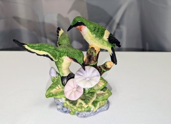 Vintage RUSS Nature's Song, Numbered Ruby-Throated Hummingbird Figurine