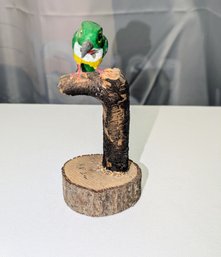 Vintage Wood Hand Carved & Hand Painted, Pedrito Bird (Puerto Rico) Figurine