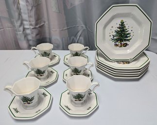 Nikko Japan Christmas Time China Dinnerware Service For 6 -  ( 2 Of 2 )