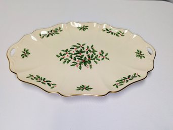 Vintage Lenox Holiday Oval Serving Platter