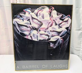 Clint Clemens Framed Poster ' A Barrel Of Laughs'