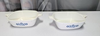 Set Of 2 Vintage Corning Ware Petite Pans