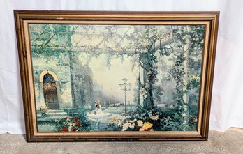 Large Vintage Framed Rosseau Framed Oil Painting