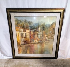 Vintage Large Signed Print By Michael Longo  - 'Still Autum'