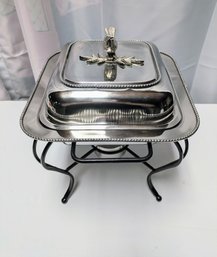 Star Home Designs Stainless Steel Professional 6 Quart Chafing Dish With Water Pan & Lid