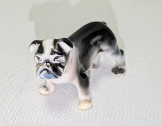 Vintage Porcelain English Bulldog Miniature Figurine