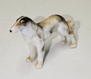 Vintage 1940s Ceramic Miniature Borzoi Figurine