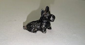 Vintage Solid Cast Miniature Scottish Terrier Figurine