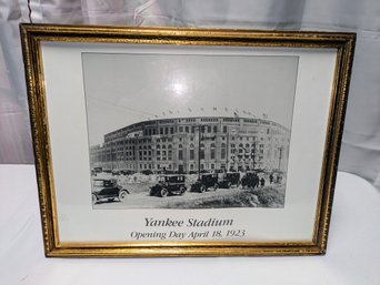 Vintage Framed Print, 'Yankee Stadium Opening Day April, 18, 1923'