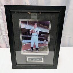 Mickey Mantle Framed Photograph