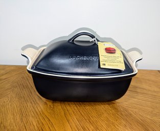 Le Creuset Navy Blue Heritage Deep Rectangular 4.5 Qt. Baker With Lid